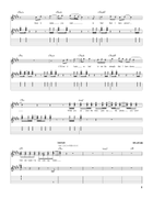 Not Coming Home Guitar Tablature scores gallery preview page 3
