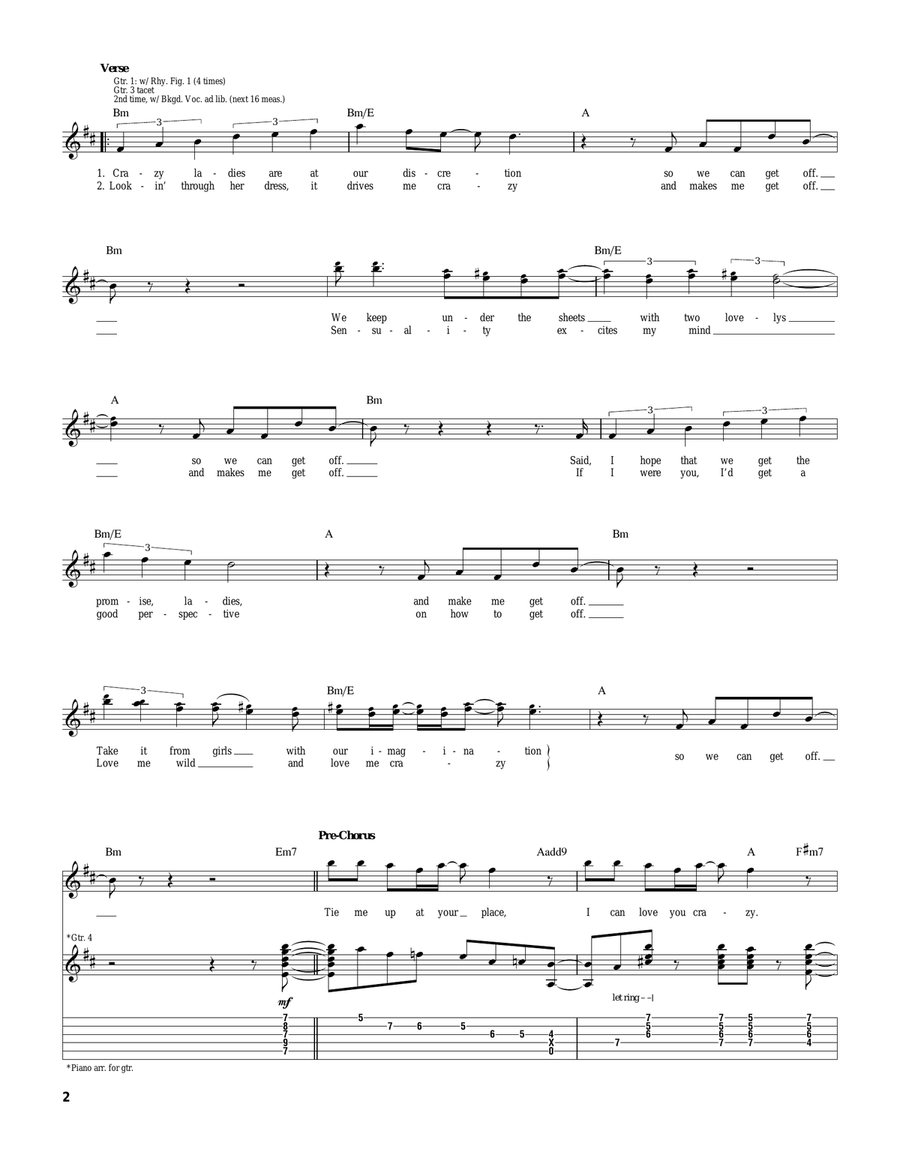 Get Off Get Off Electric Guitar scores gallery preview page 2