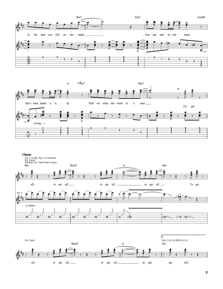 Get Off Get Off Electric Guitar scores gallery preview page 3