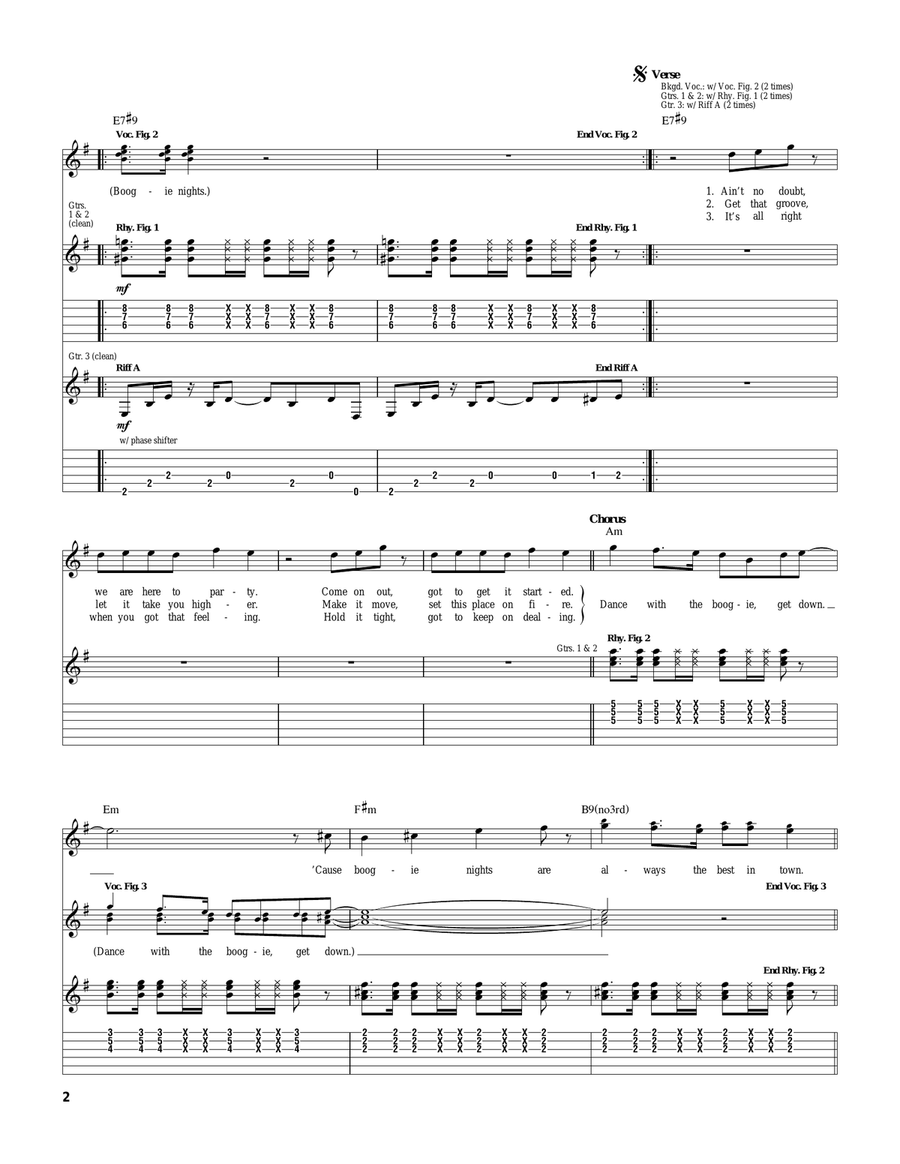 Boogie Nights Boogie Nights Acoustic Guitar scores gallery preview page 2