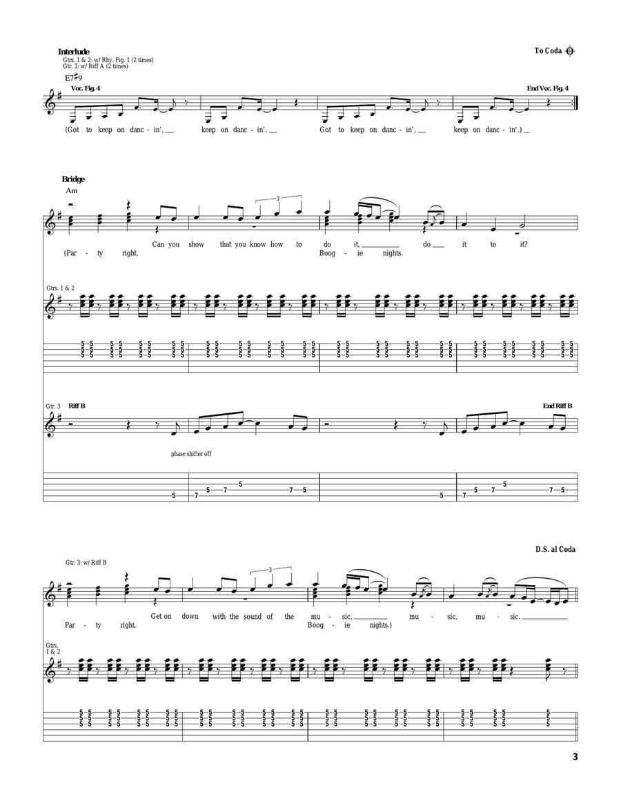 Boogie Nights Boogie Nights Acoustic Guitar scores gallery preview page 3