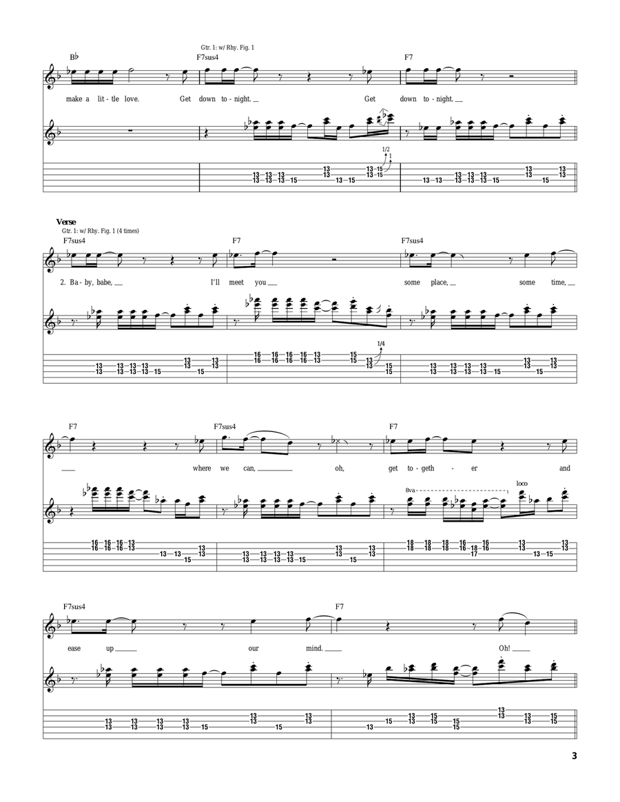 Get Down Tonight Get Down Tonight Acoustic Guitar scores gallery preview page 3
