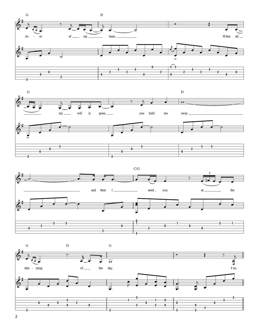 Dimming Of The Day Dimming Of The Day Electric Guitar scores gallery preview page 2