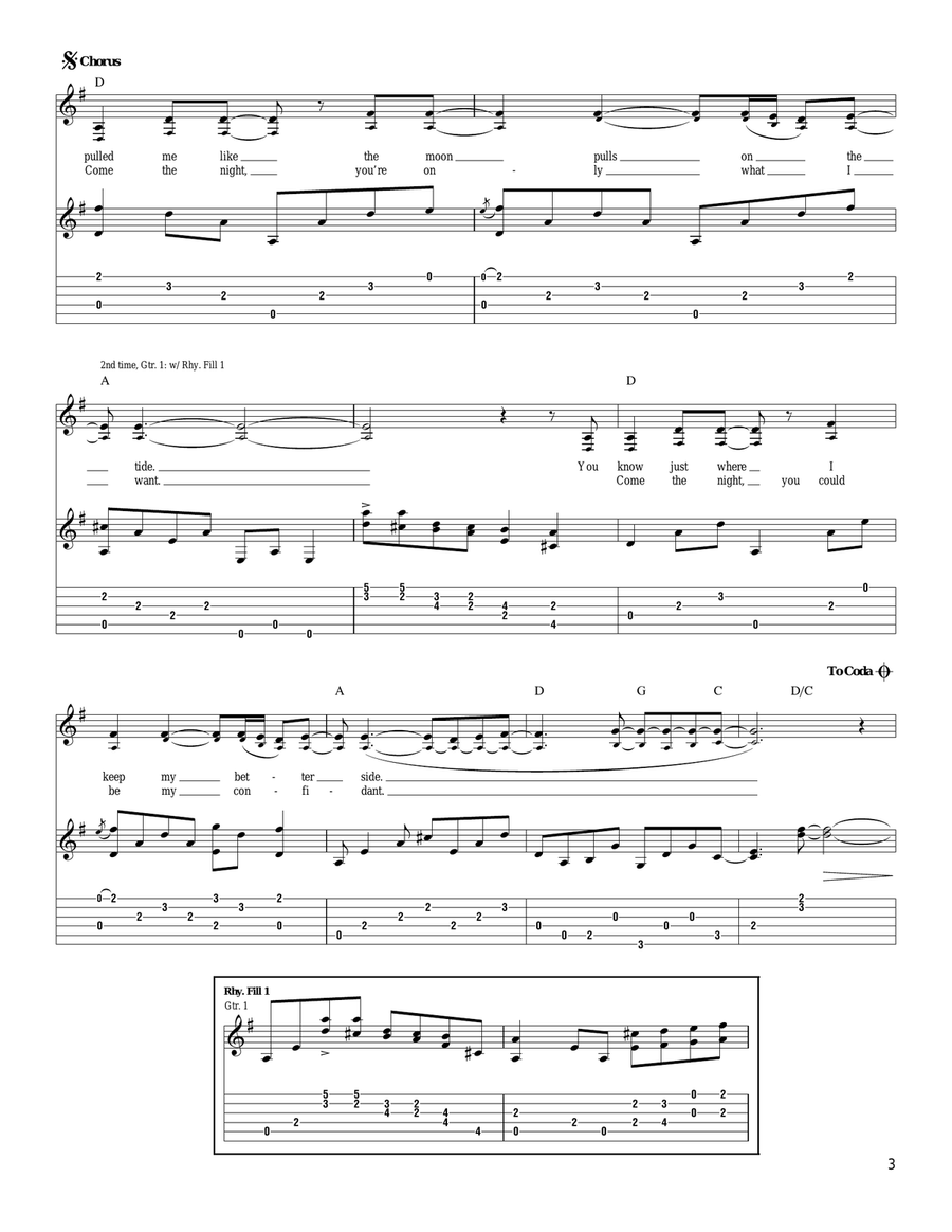 Dimming Of The Day Dimming Of The Day Electric Guitar scores gallery preview page 3