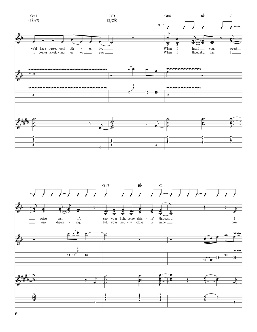 Not The Only One Electric Guitar scores gallery preview page 6