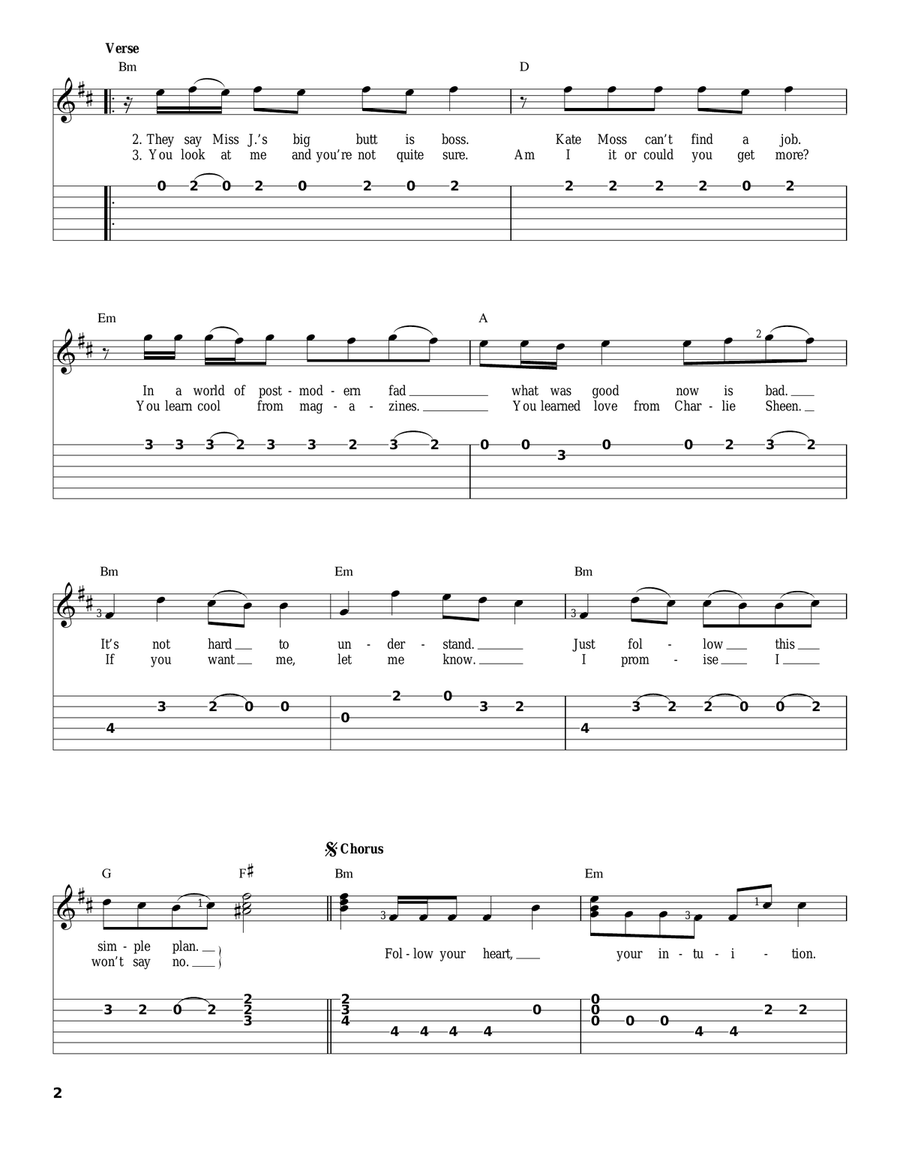 Intuition Intuition Acoustic Guitar scores gallery preview page 2