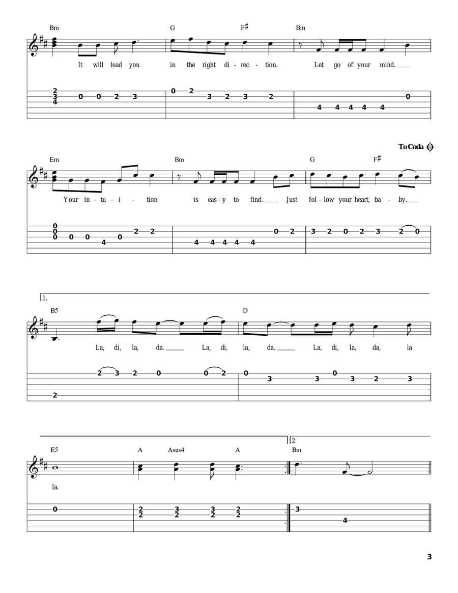 Intuition Intuition Acoustic Guitar scores gallery preview page 3