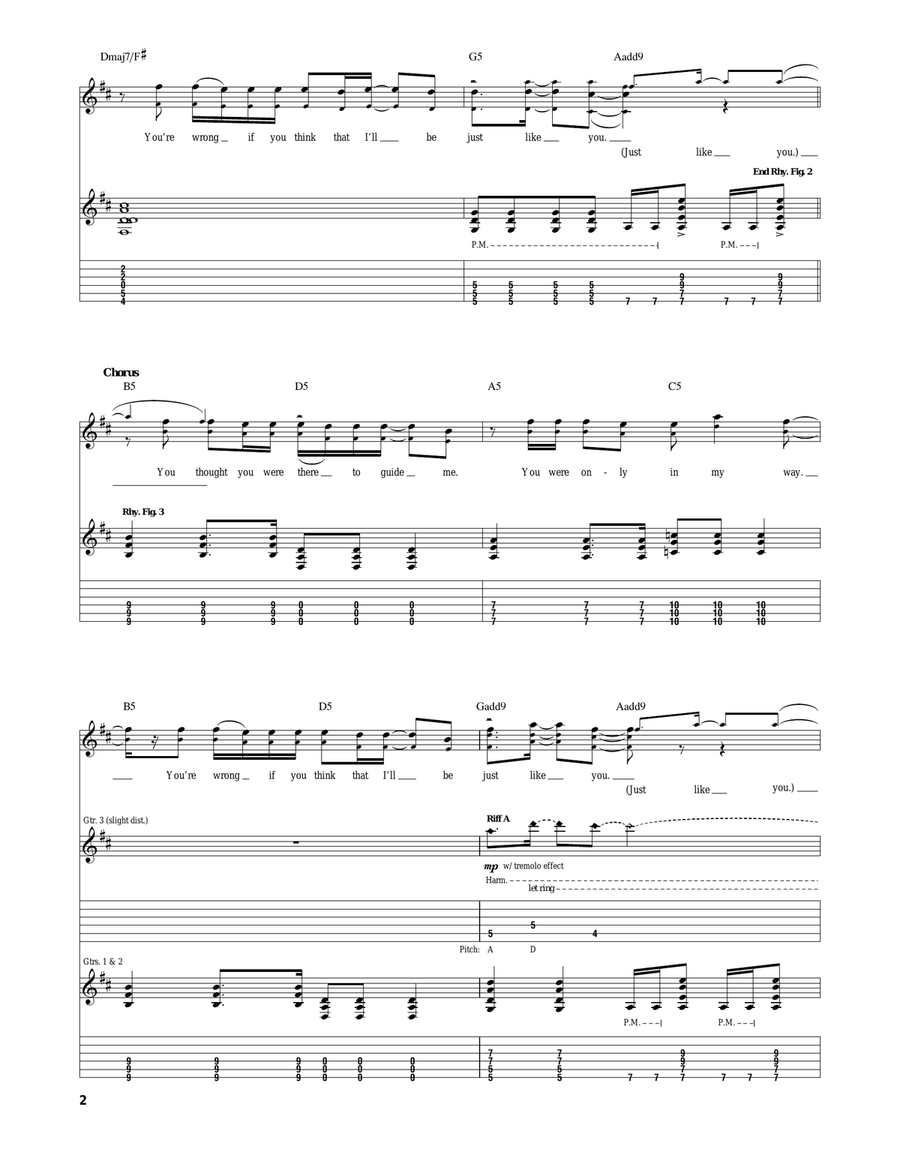 Just Like You Just Like You Acoustic Guitar scores gallery preview page 2
