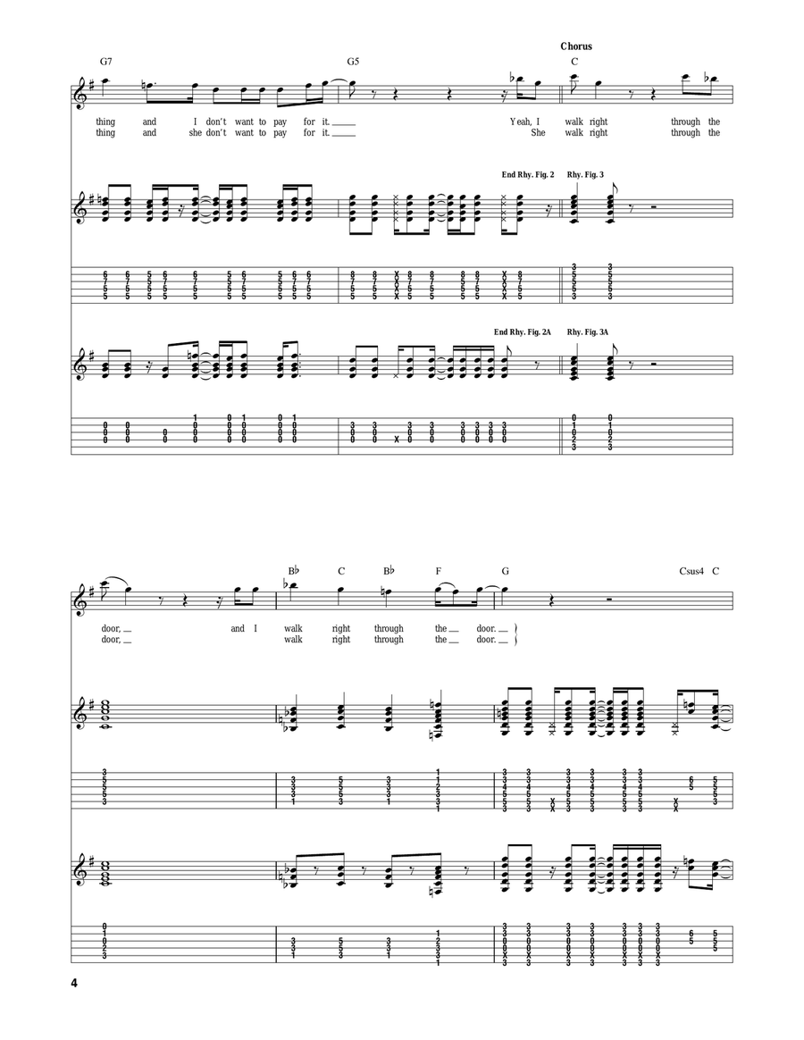 Been Caught Stealing Been Caught Stealing Electric Guitar scores gallery preview page 4