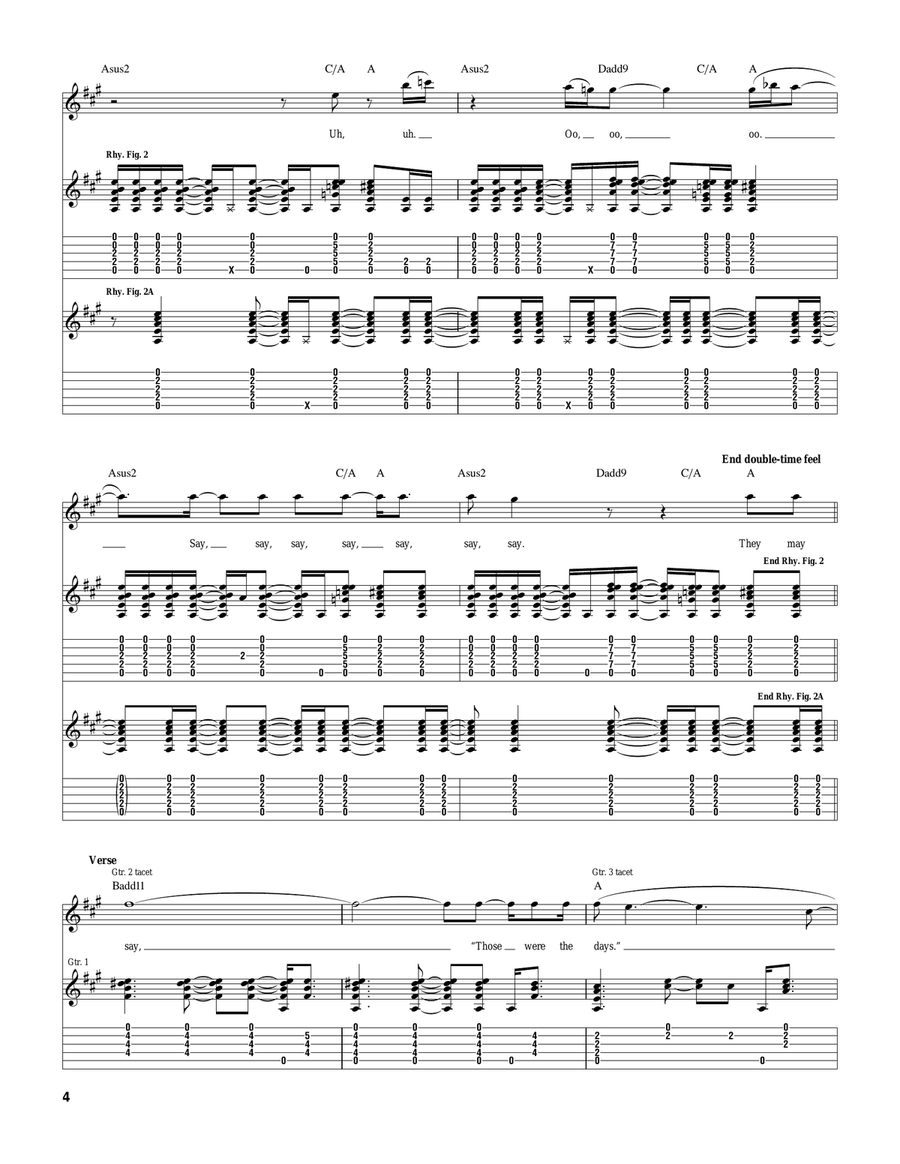 Classic Girl Classic Girl Guitar Tablature scores gallery preview page 4