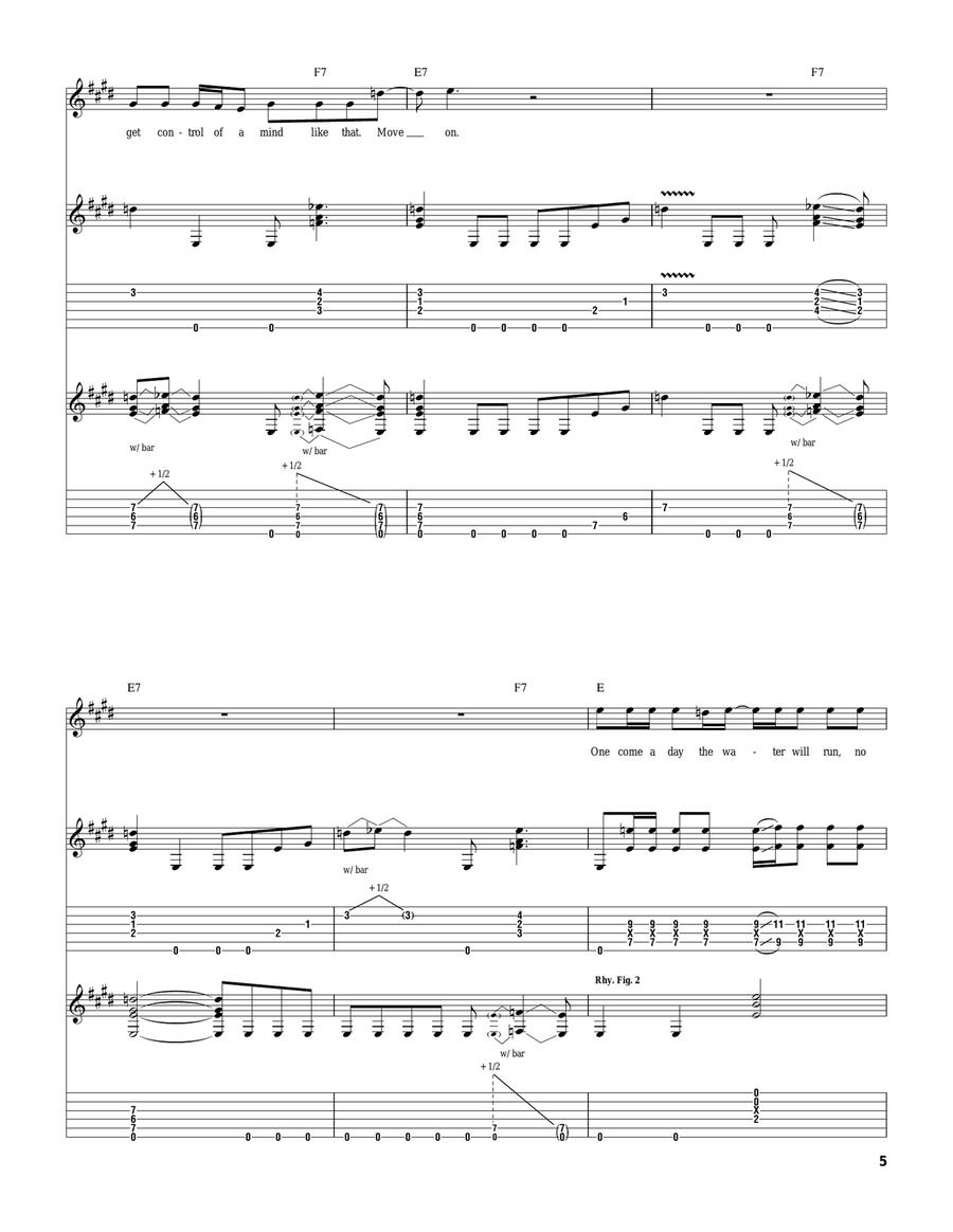 Stop Stop Electric Guitar scores gallery preview page 5