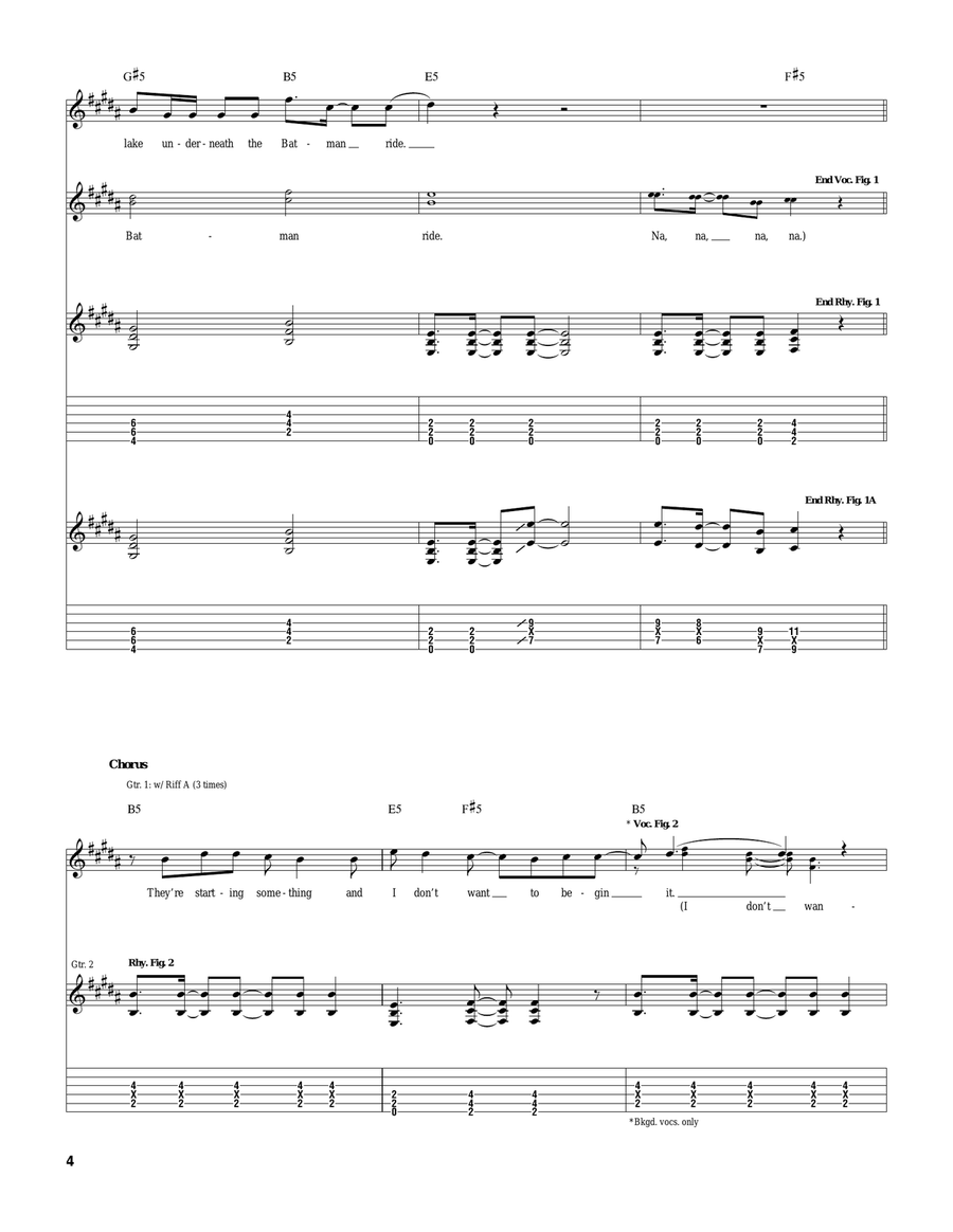 Chapstick, Chapped Lips And Things Like Chemistry Guitar Tablature scores gallery preview page 4