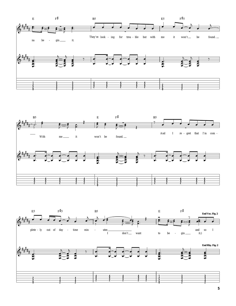 Chapstick, Chapped Lips And Things Like Chemistry Guitar Tablature scores gallery preview page 5
