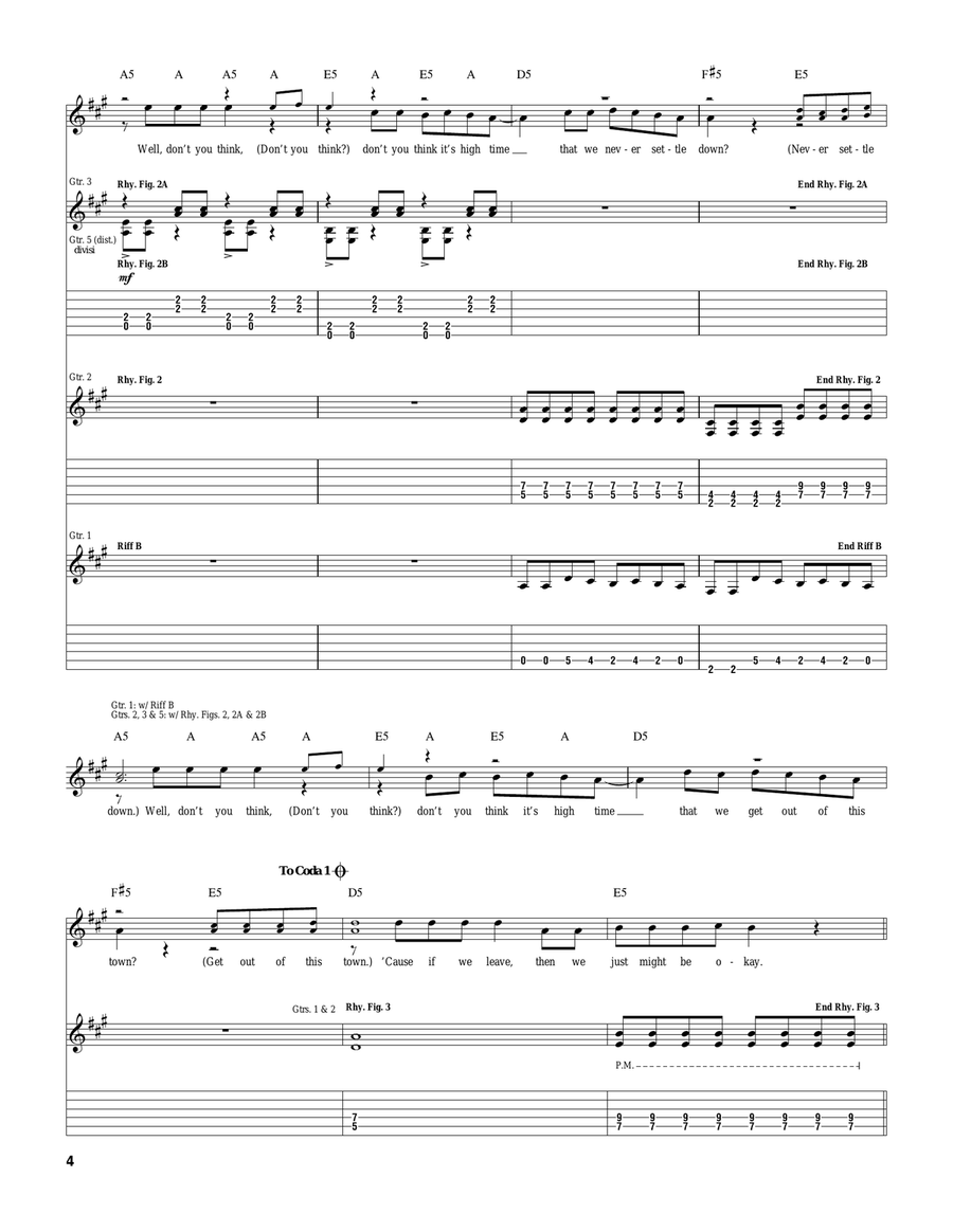 Hoopes I Did It Again Hoopes I Did It Again Guitar Tablature scores gallery preview page 4