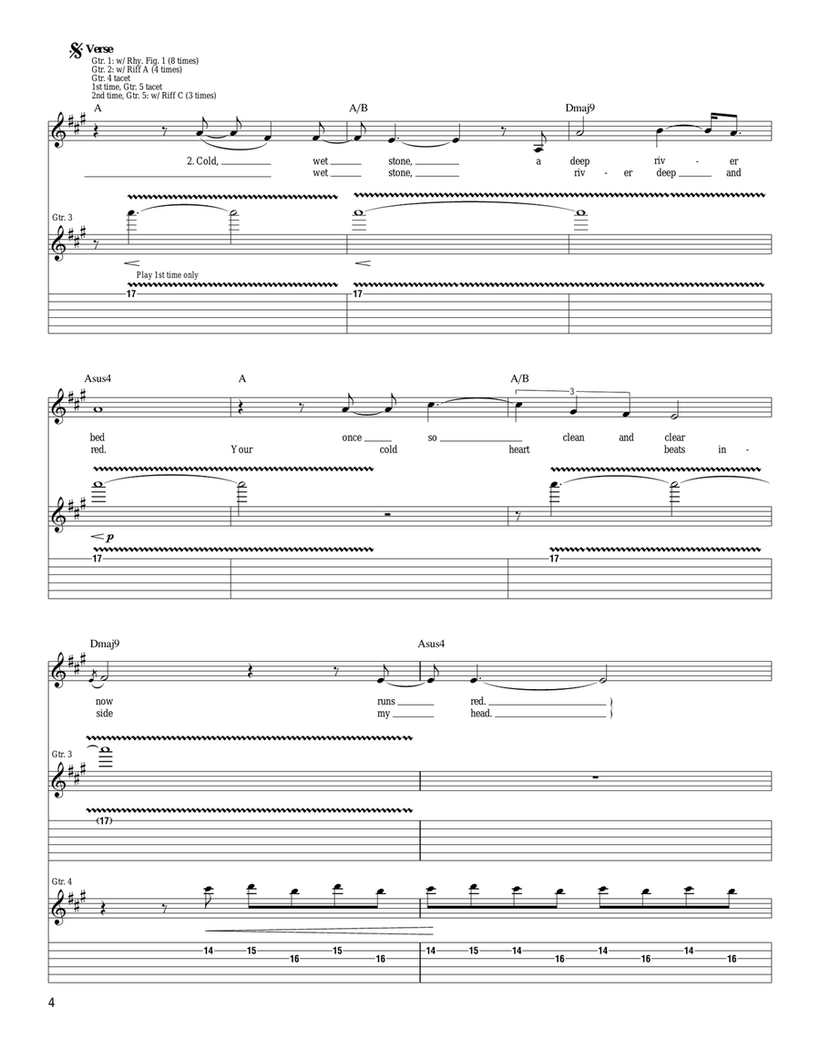 Trouble Trouble Acoustic Guitar scores gallery preview page 4