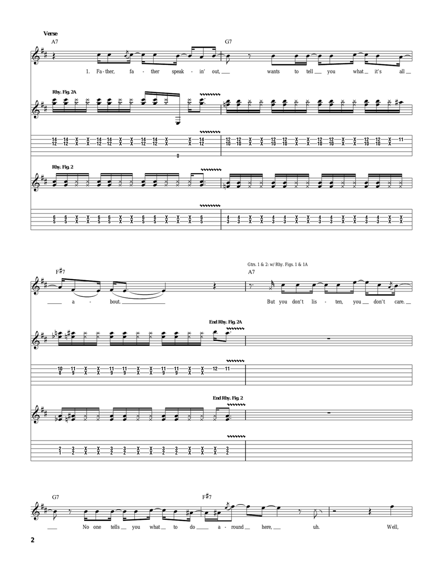 Get What You Give Get What You Give Electric Guitar scores gallery preview page 2
