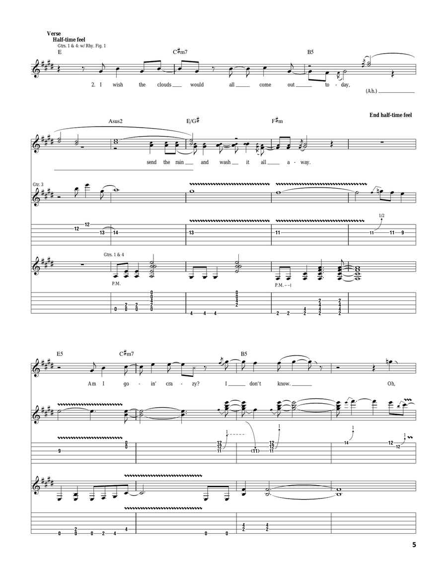 Happiness And Misery Happiness And Misery Electric Guitar scores gallery preview page 5