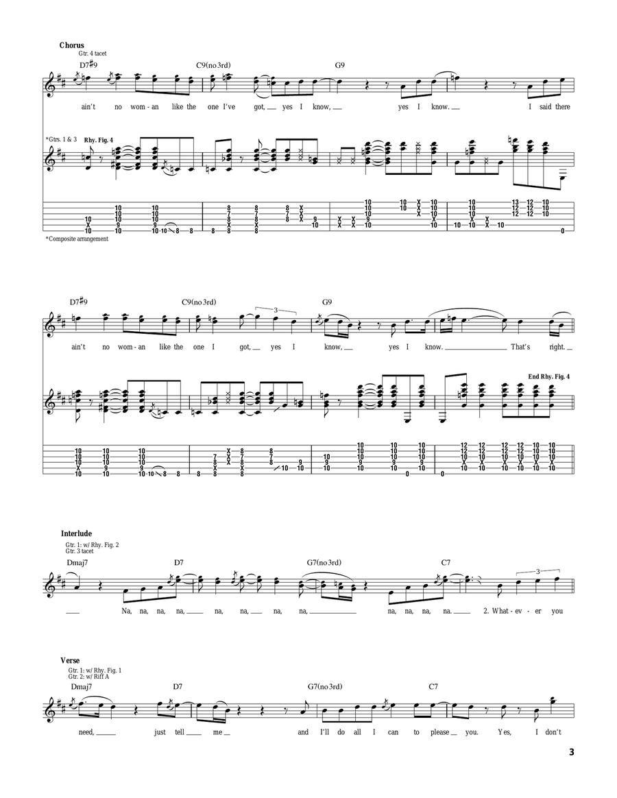The One I Got The One I Got Electric Guitar scores gallery preview page 3