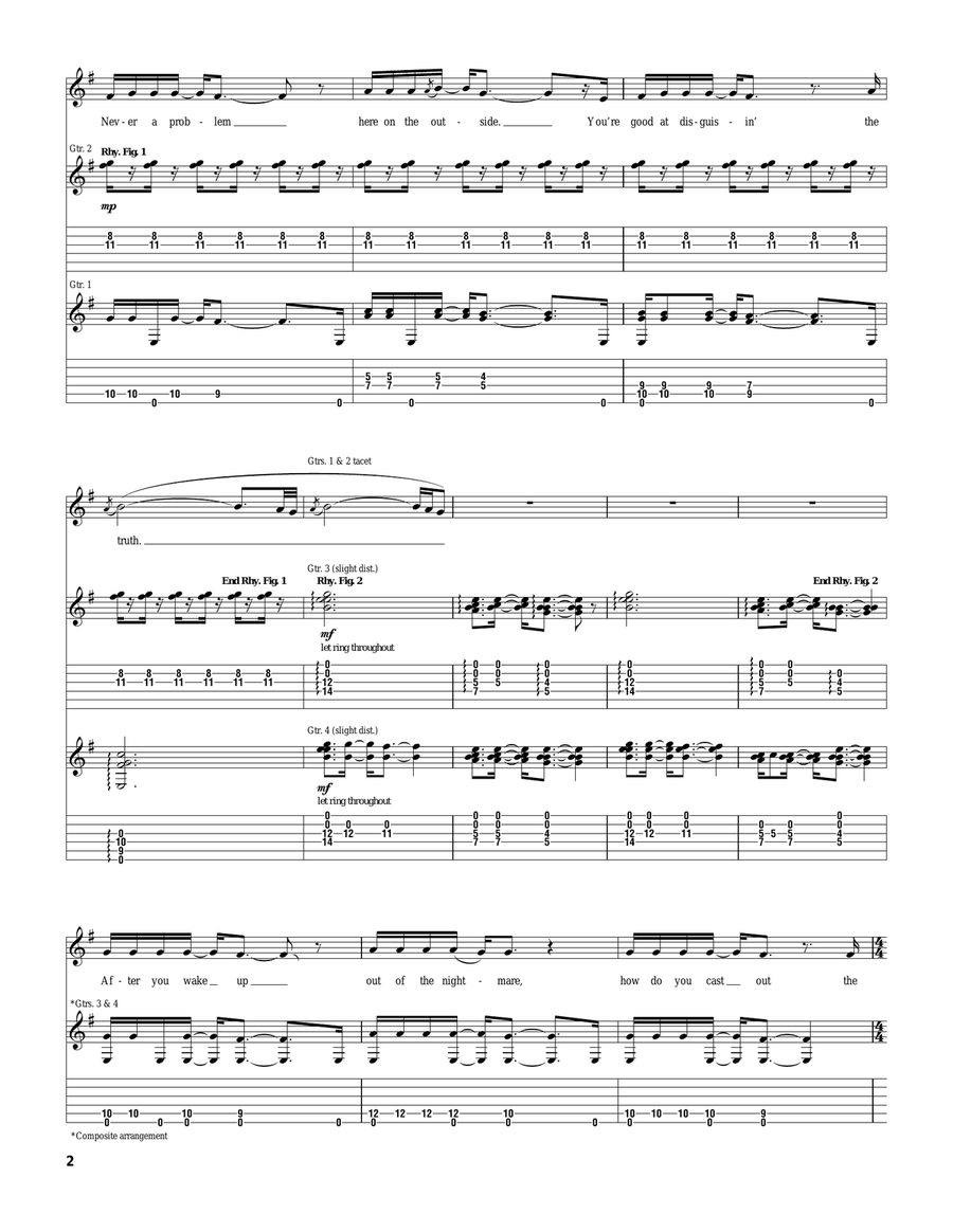 Save Yourself Save Yourself Electric Guitar scores gallery preview page 2