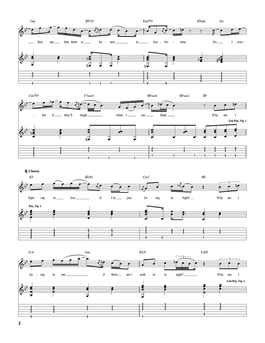 Dying To Live Dying To Live Acoustic Guitar scores gallery preview page 2