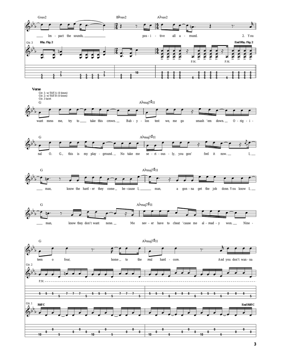 Execute The Sounds Execute The Sounds Electric Guitar scores gallery preview page 3