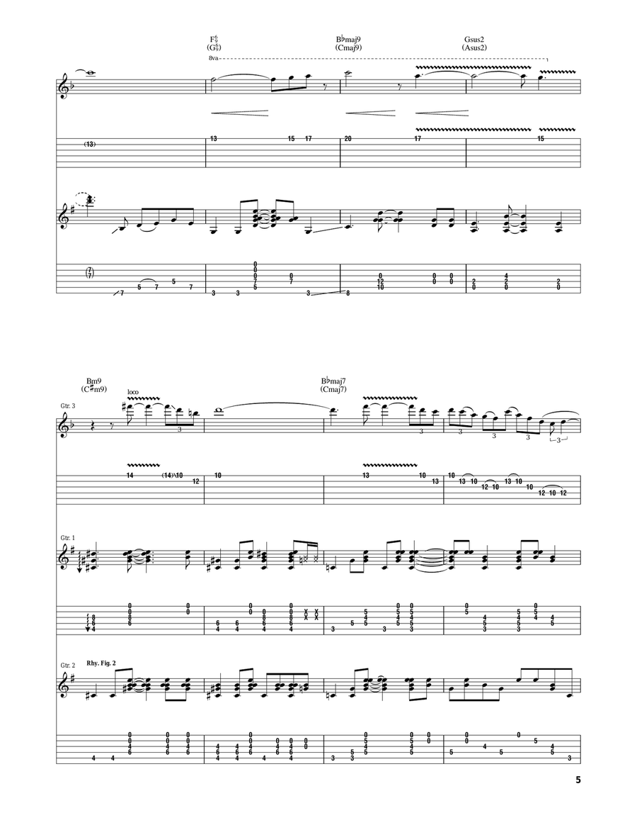 Eternal Eternal Electric Guitar scores gallery preview page 5