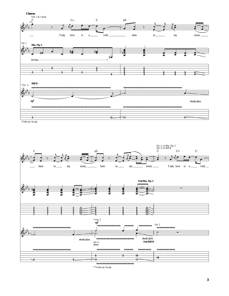 Here In My Room Here In My Room Guitar Tablature scores gallery preview page 3