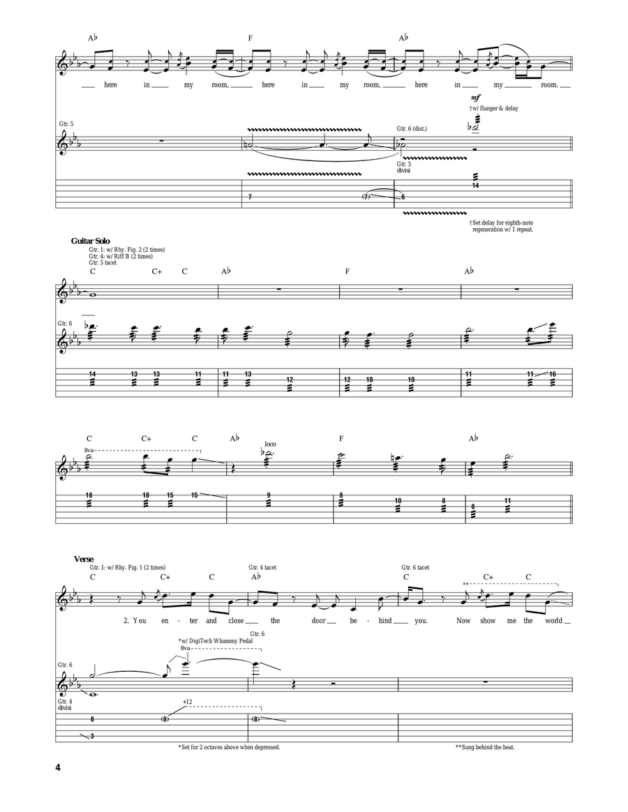 Here In My Room Here In My Room Guitar Tablature scores gallery preview page 4