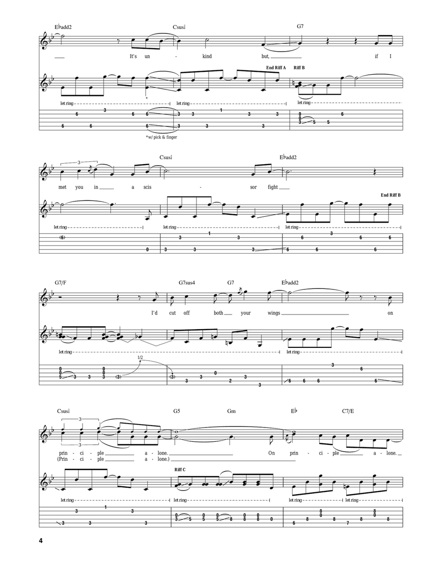 Megalomaniac Megalomaniac Electric Guitar scores gallery preview page 4
