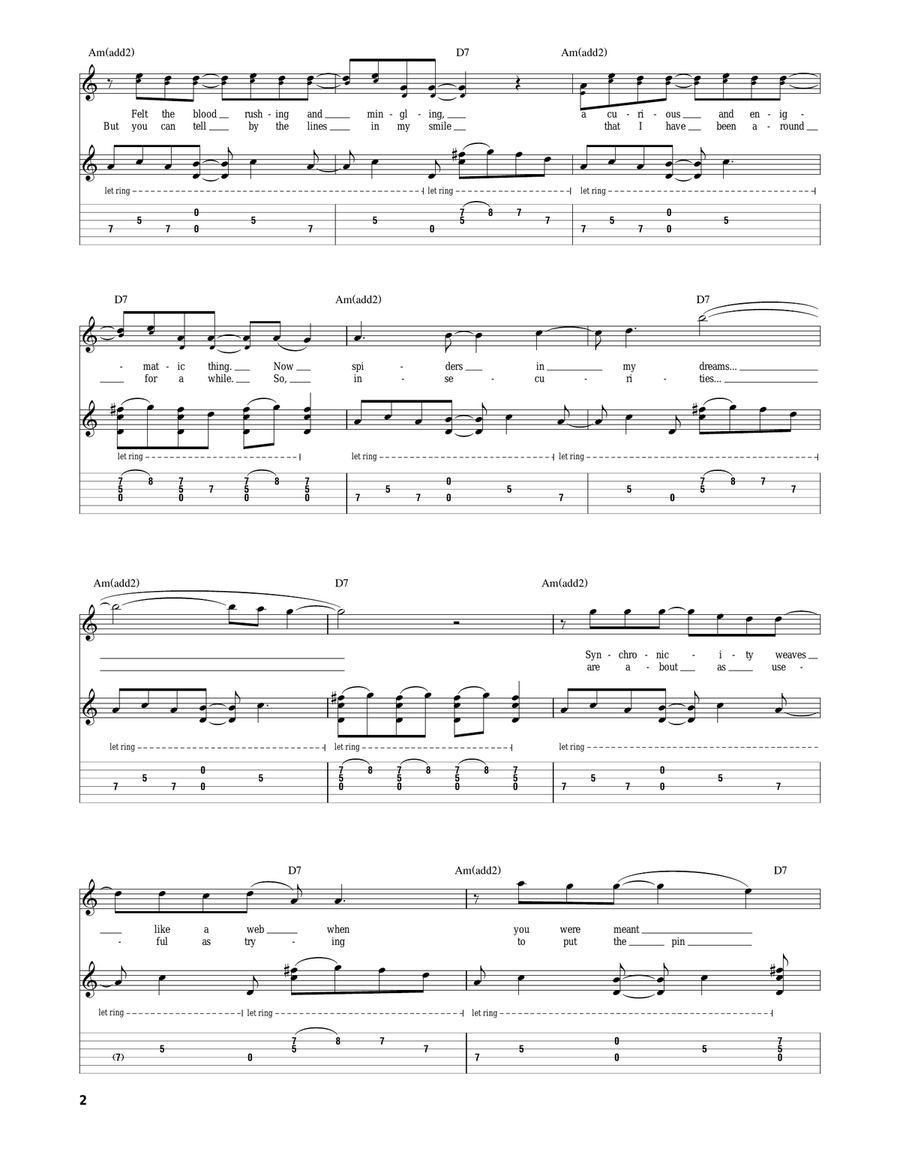 Smile Lines Smile Lines Guitar Tablature scores gallery preview page 2
