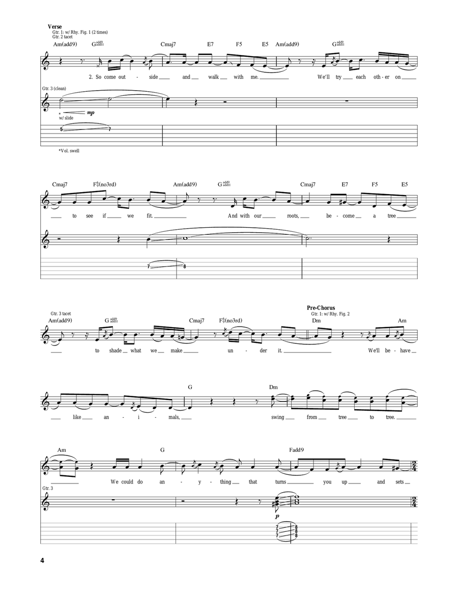 Southern Girl Southern Girl Guitar Tablature scores gallery preview page 4