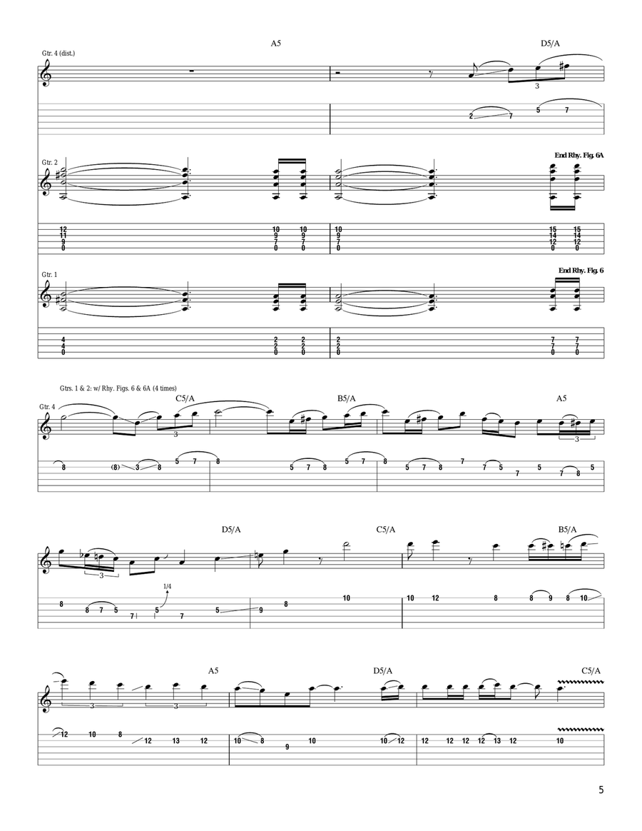 Dog Eat Dog Dog Eat Dog Electric Guitar scores gallery preview page 5