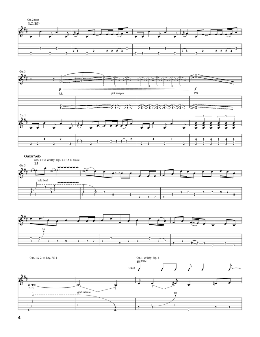 Just What The Doctor Ordered Electric Guitar scores gallery preview page 4