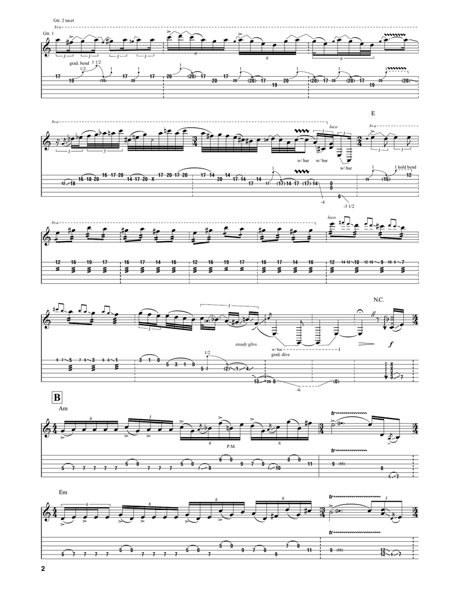 Eruption Eruption Electric Guitar scores gallery preview page 2