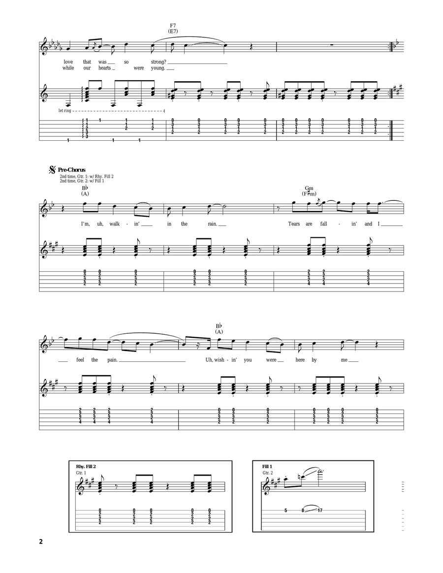 Runaway Runaway Acoustic Guitar scores gallery preview page 2