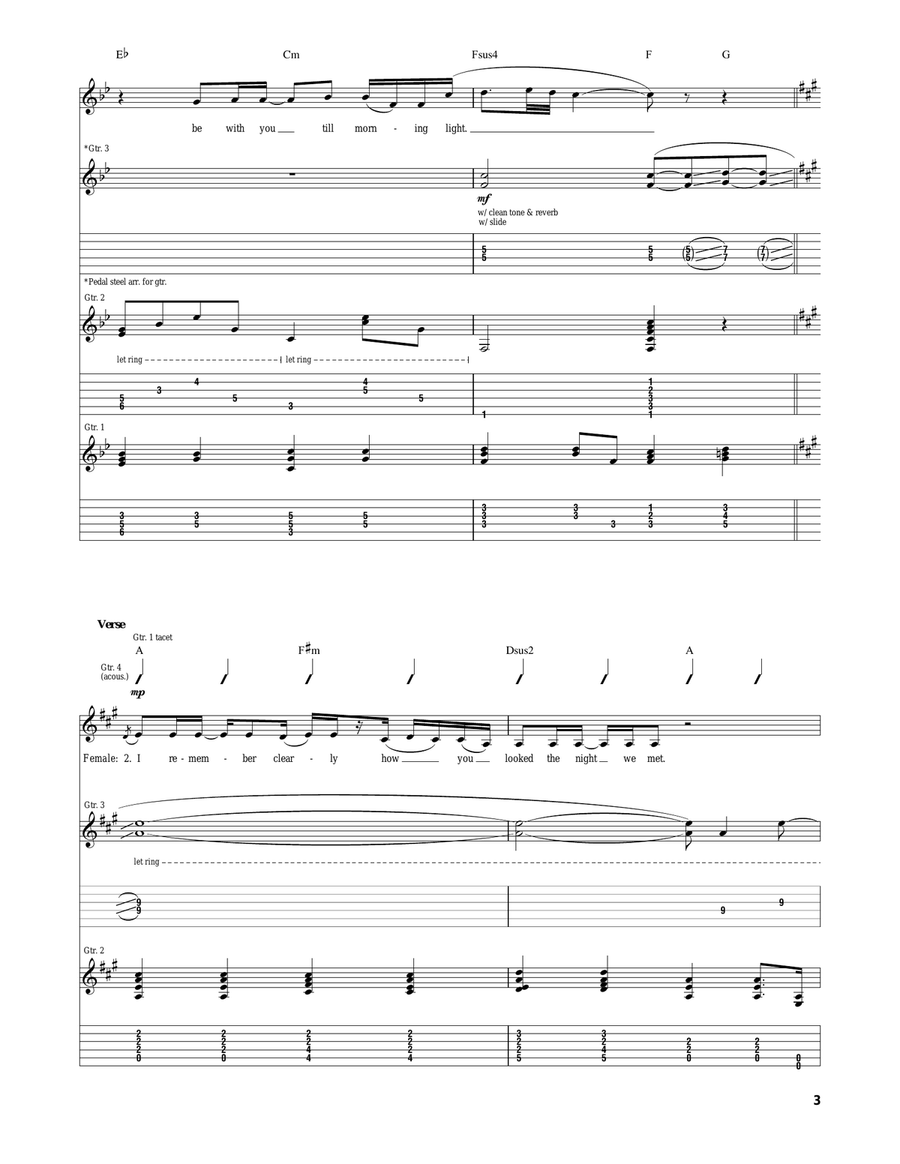 Chances Are Chances Are Guitar Tablature scores gallery preview page 3