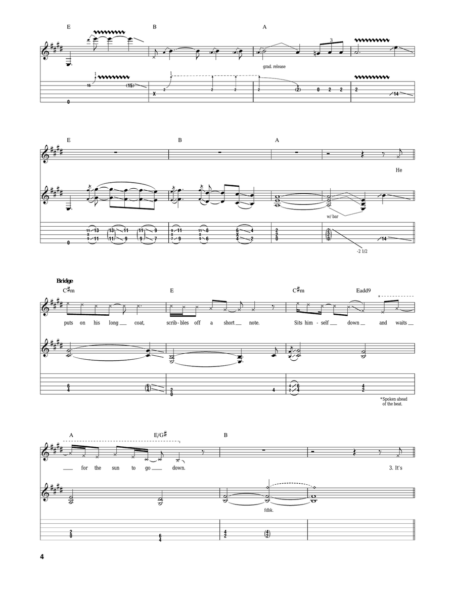 Manhattan Manhattan Guitar Tablature scores gallery preview page 4