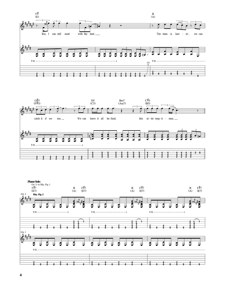 Satisfied Satisfied Guitar Tablature scores gallery preview page 4