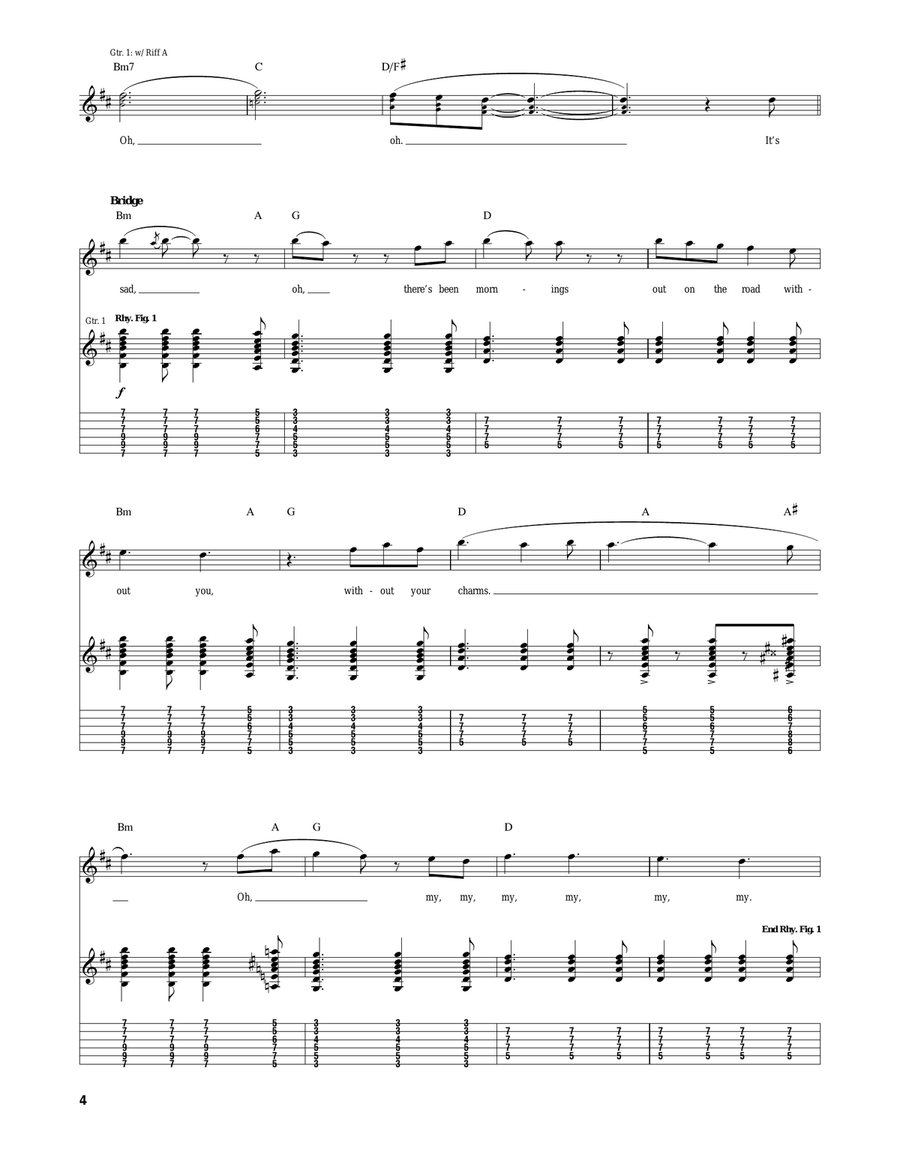 Lights Lights Acoustic Guitar scores gallery preview page 4
