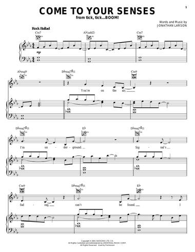 Come To Your Senses (from tick, tick... BOOM!)