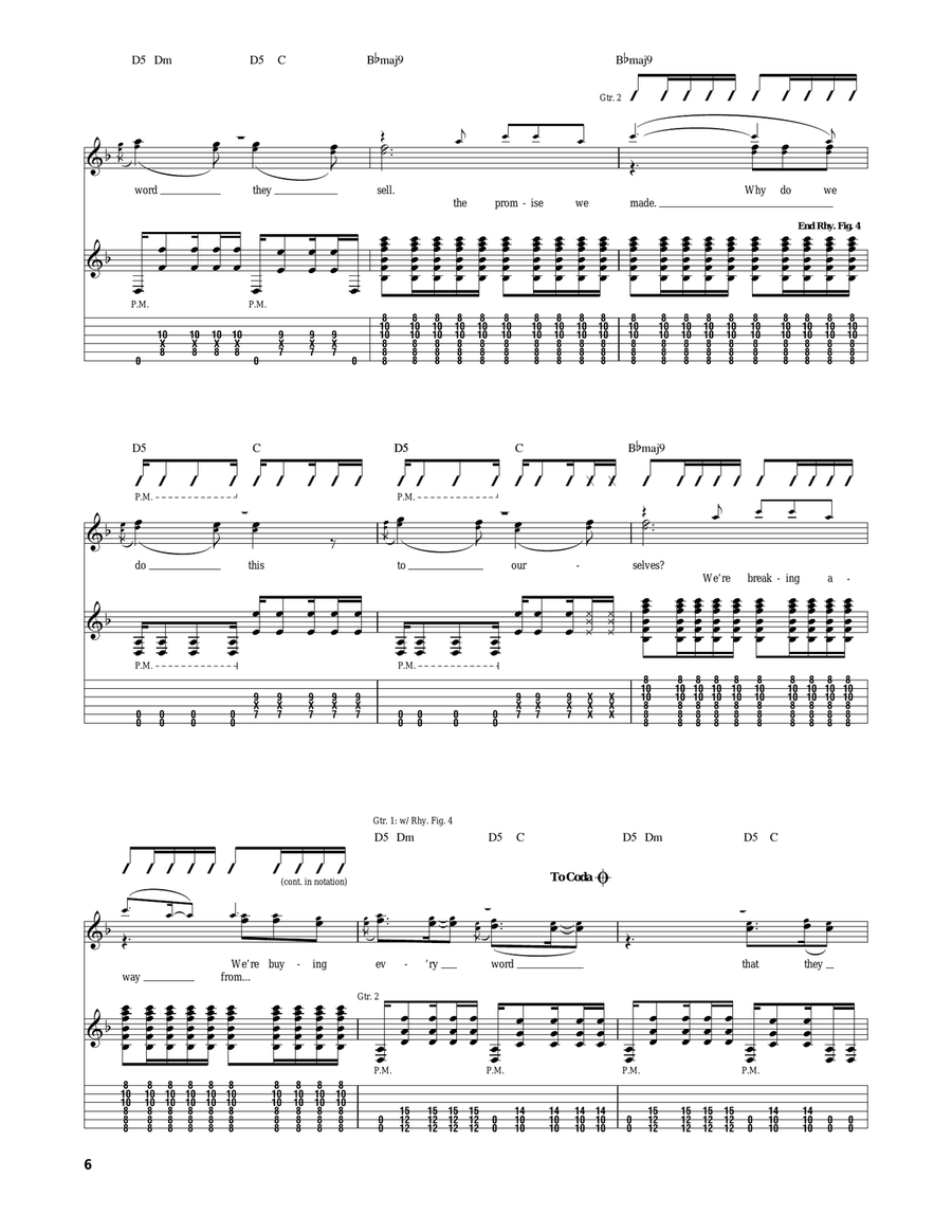 Divide & Conquer Divide & Conquer Guitar Tablature scores gallery preview page 6