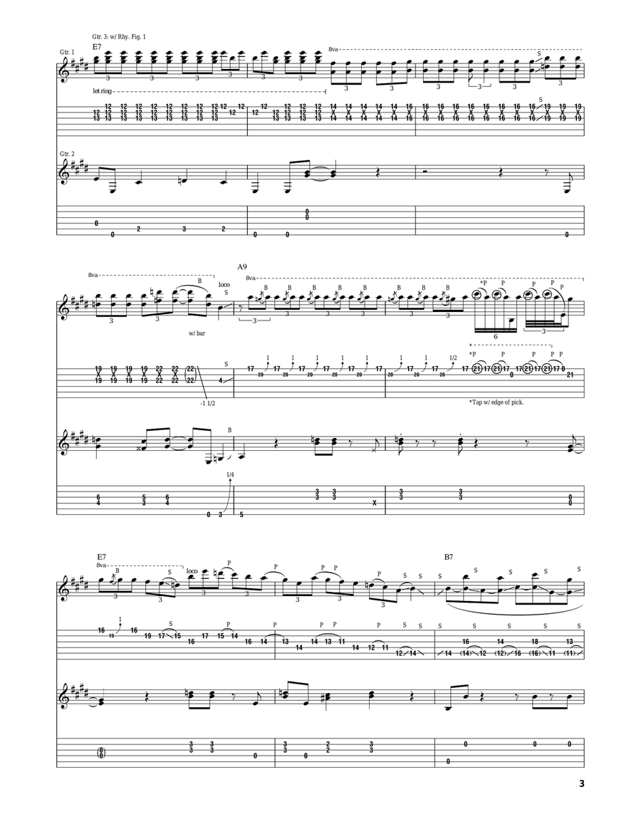 Butler's Bag Butler's Bag Electric Guitar scores gallery preview page 3