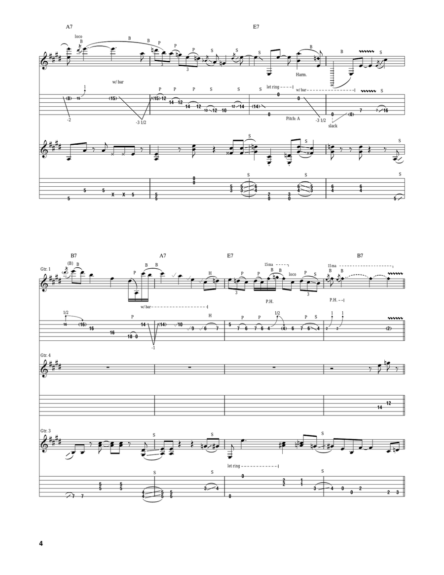 Fried Chicken Fried Chicken Electric Guitar scores gallery preview page 4