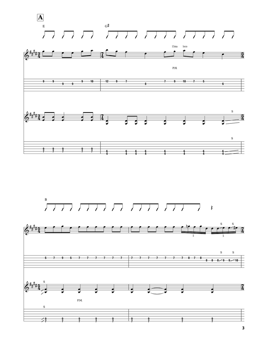 Introducing The Wylde Stallions Electric Guitar scores gallery preview page 3