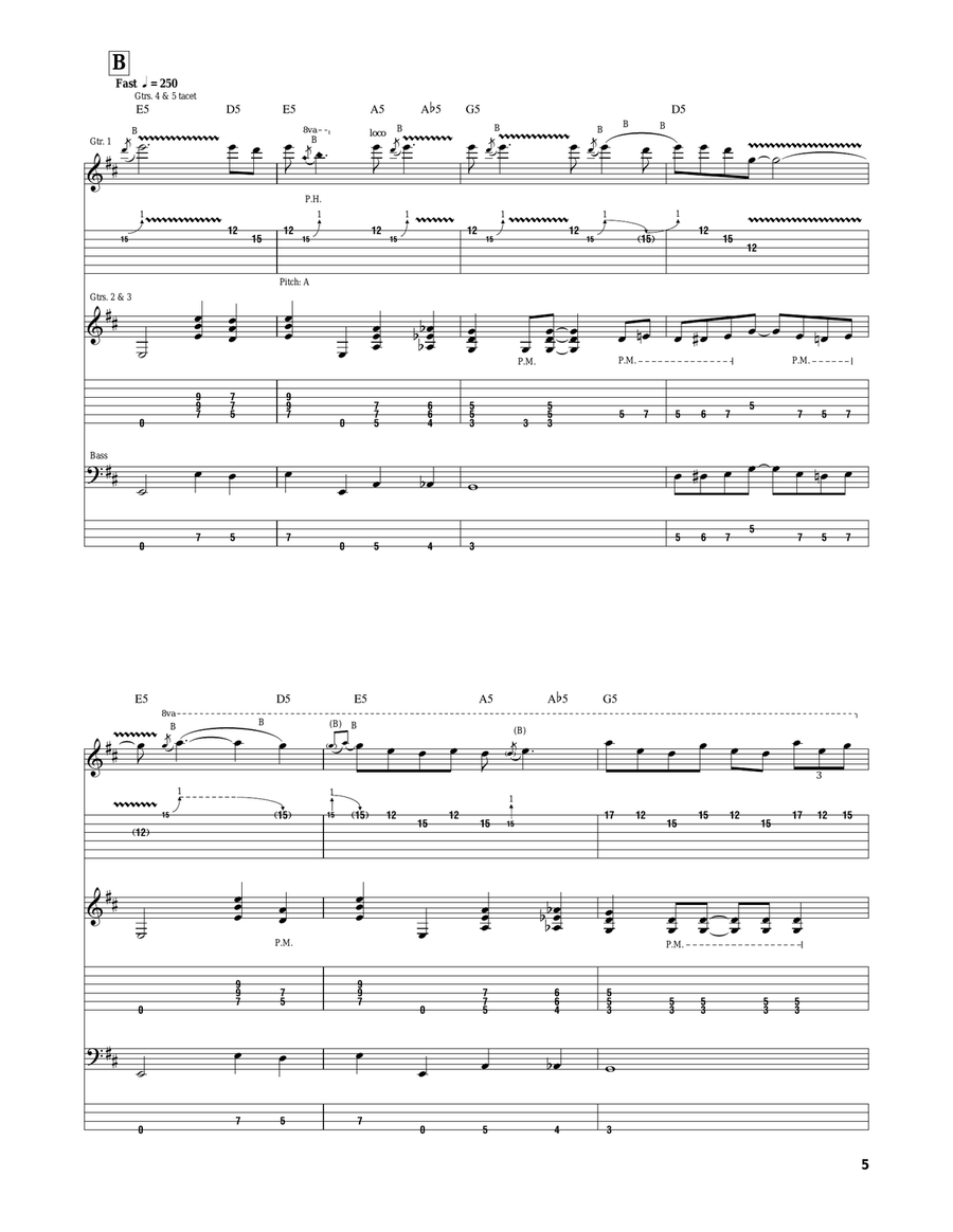 The Battle The Battle Electric Guitar scores gallery preview page 5