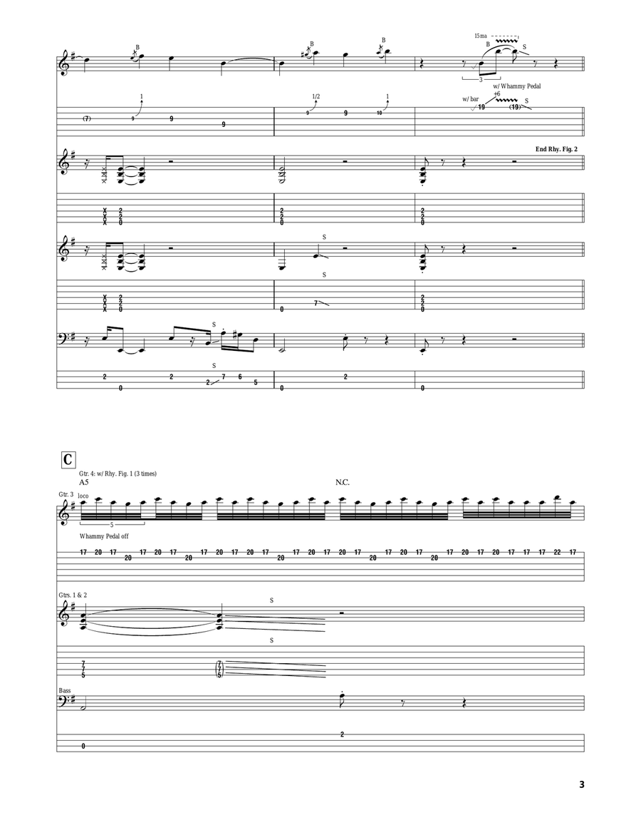 The Reaper The Reaper Electric Guitar scores gallery preview page 3