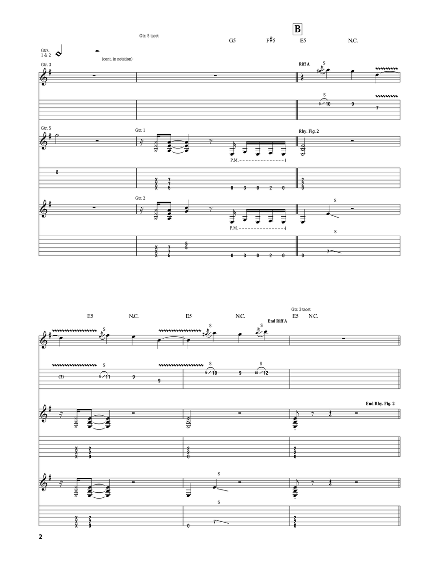 The Reaper Rap The Reaper Rap Electric Guitar scores gallery preview page 2