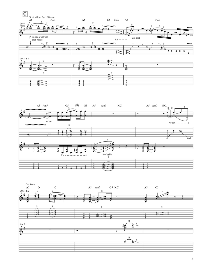 The Reaper Rap The Reaper Rap Electric Guitar scores gallery preview page 3