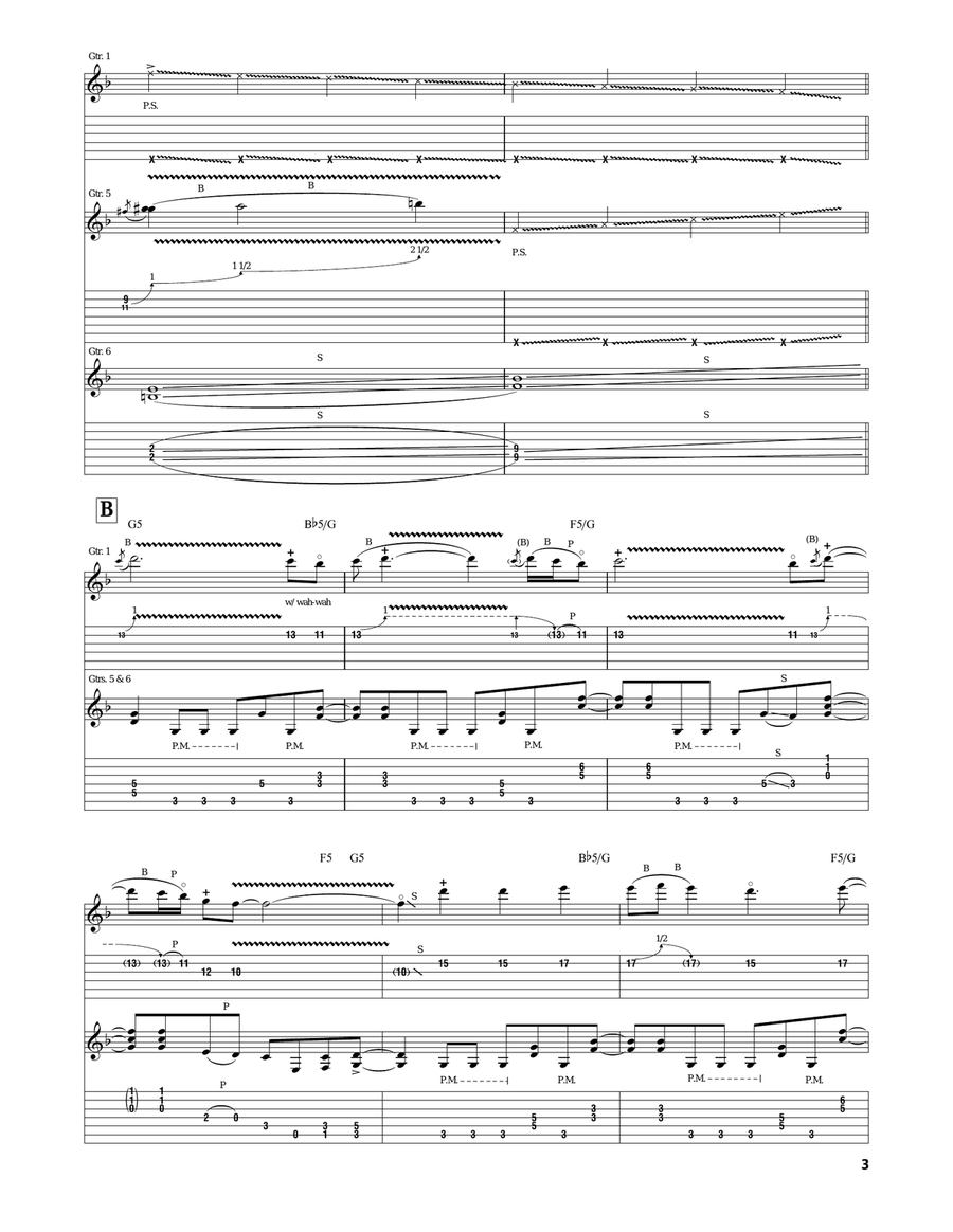 Drive The Hell Out Of Here Electric Guitar scores gallery preview page 3