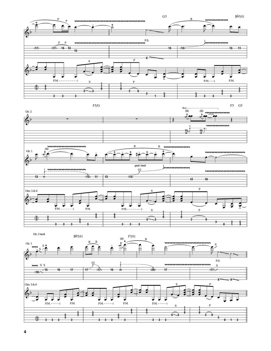 Drive The Hell Out Of Here Electric Guitar scores gallery preview page 4